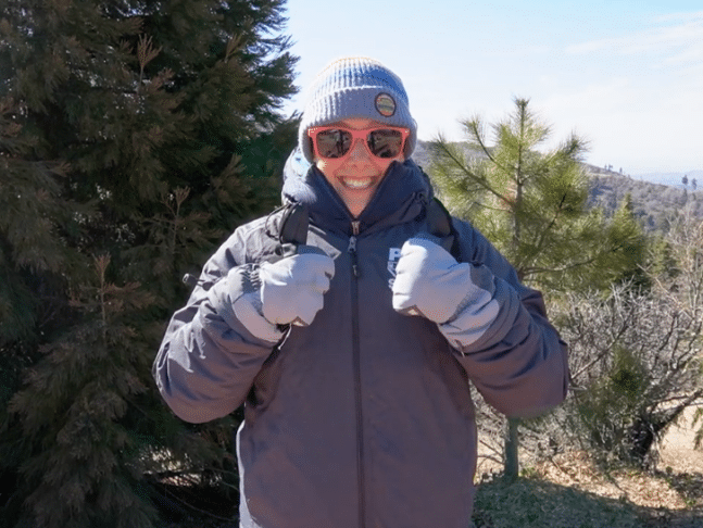 Dressing up for winter at Pali